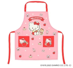 SANRIO Hello Kitty Kid's Cooking Apron Pink 110cm NEW - Picture 1 of 5