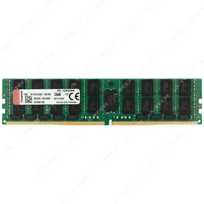 Kingston 64GB DDR4 2400 MHz PC4-19200 LRDIMM Server Memory RAM (KCS-UC424LQ/64G) - Image 1 of 2