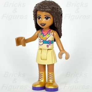 LEGO® Friends Andrea Minifigura Falda Bronceada Top Colorido Botas Doradas 41424 frnd392 - Imagen 1 de 3