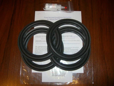 Advent Heritage (4 pcs) 8" Foam Surround Speaker Woofer Repair Kit - Image 1 of 4