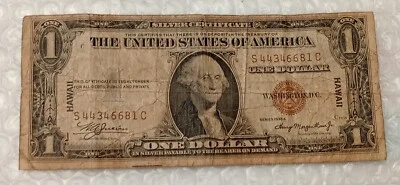 USA - HAWAII - $1 - One Dollar 1935 A. Banknote. - Image 1 of 4