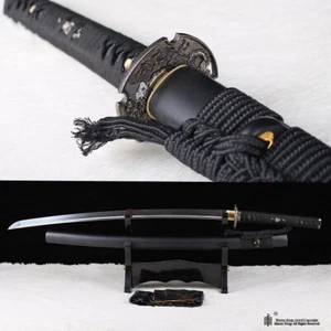 Hand Forged Japanese Katana Samurai Sword Damascus Folded Steel Battle Sharp - Picture 1 of 12