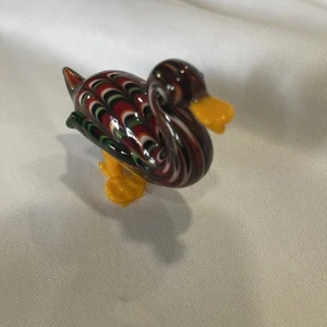 Pato de vidrio soplado Fitz and Floyd - Imagen 1 de 9