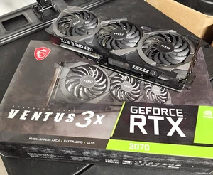 MSI GeForce RTX 3070 VENTUS 3X OC 8GB GDDR6 Graphics Card – Used, w Retail Box - Afbeelding 1 van 2