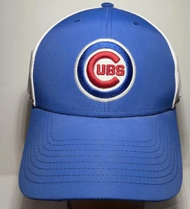 Chicago Cubs Fan Favorite Dad Hat Cap Strapback Adjustable White Red Blue - Picture 1 of 11