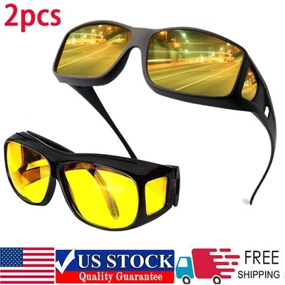 Gafas de conducción nocturna HD visión antideslumbrante lentes amarillas polarizadas tintadas unisex Foto 1 de 4