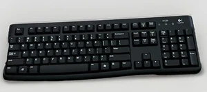 Logitech K120 USB Wired Keyboard for PC – Black | Tested & Working |Minor Defect - Picture 1 of 10