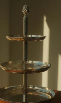 Three-tier Silver Serving Stand from French Patisserie, Ladurée (Cake Stand) - Image 1 of 3