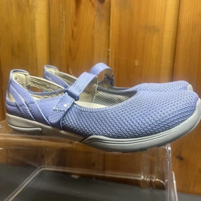Zapatos Baretraps Mujer 8M Mary Jane Pisos Cómodos Azul Tela Gancho y Lazo Foto 1 de 4