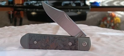 Jack Wolf Little Bro Jack S90V Fat Carbon Dark Matter Copper Excellent Condition - Image 1 of 4
