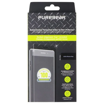 PureGear Steel 360 Tempered Glass Screen Protector for Apple iPhone 16+ (Plus) - Image 1 of 2