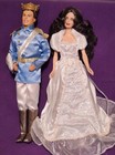 Lot de 2 poupées de mariage Barbie Princess & Ken Prince 11 pouces grand conte de fées mariage