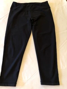 Zella Stretch mesh inset capri Leggings Pants Black Sz S/P $39.00 - Picture 1 of 5