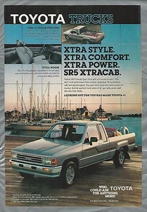 Toyota SR-5 1987 anuncio, Toyota SR 5 camioneta pickup anuncio - Imagen 1 de 3