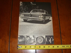 1962 PONTIAC GRAND PRIX ORIGINAL ANZEIGE - Bild 1 von 4