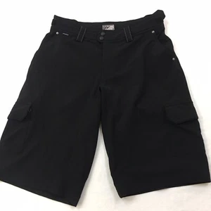 BONTRAGER Rhythm Cargo Shorts Men Med Black Adjustable Mountain Cycling Wicking - Picture 1 of 14