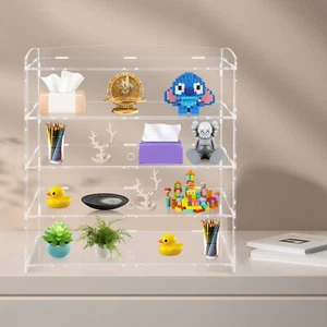 Acrylic Display Case Bakery Pastry Display Case 4 Tier Showcase Countertop - Picture 1 of 22