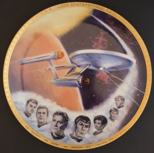 Star Trek, USS Enterprise NCC 1701, piastra da collezione edizione Hamilton (1985) - Foto 1 di 2