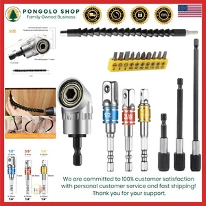 Extensión de taladro flexible compacta de 11,4"" con adaptadores de enchufe universales incluidos - Imagen 1 de 9