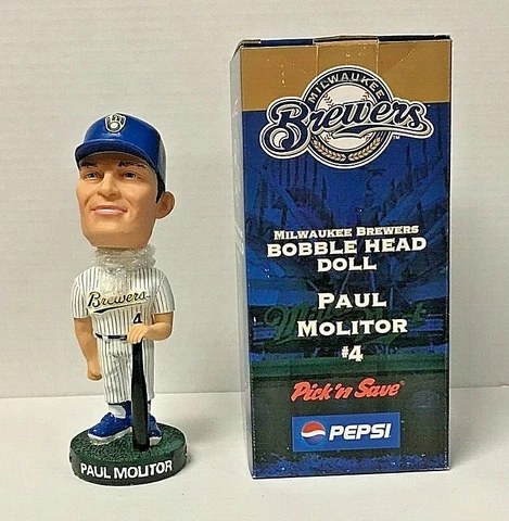 2003 Milwaukee Brewers SGA Paul Molitor Bobblehead Cover