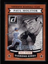 PAUL MOLITOR 2015 DONRUSS #30 ALL-TIME DIAMOND KINGS PRESS PROOF #36/49 AZ8639