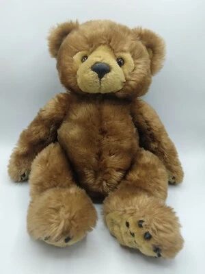 First & Main 15" Plush Teddy Bear Dimples Brown No. 1395 - Image 1 of 4