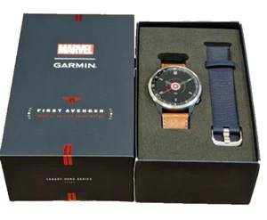 Garmin Legacy Hero Series Marvel First Avenger Special Edition SmartWatch Used - Photo 1 sur 5
