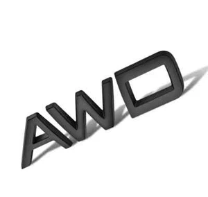 Letras de placa trasera de metal negro mate para Volvo AWD XC60 XC90 XC70 V90 S90 C40 - Imagen 1 de 1