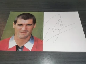 Roy Keane hand signed Manchester United autograph card - Picture 1 of 1