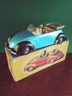 Große Rarität PN Niedermeier VW Beetle Cabrio Kafer KDF Blechspielzeug mit OVP