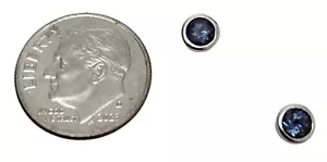 Pendientes de plata esterlina de alejandrita creados en laboratorio e80404b regalo para ella - Imagen 1 de 2