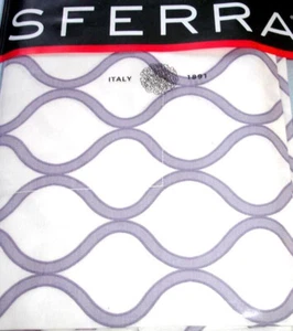 Almohada estándar Sferra Andover farsa blanca/lila algodón egipcio percal nueva - Imagen 1 de 2