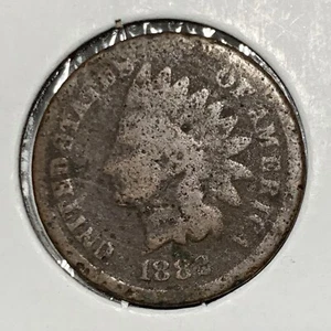 1882 INDIAN HEAD CENT G Good - Picture 1 of 9