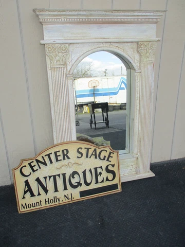 64299 Large  Decorator Mirror in Fancy Picture Frame Cover