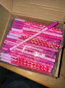 E Breast Cancer Awareness 140er Pack Pink Schwarz Tinte Stifte Stift - Bild 1 von 1