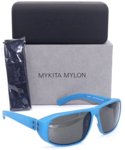 MYKITA MYLON HADRON COL310 BLUE/SILVER POALRIZED LENS AUTHENTIC SUNGLASSES 65-11 - Picture 1 of 4