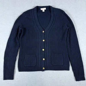 Brooks Brothers Red Fleece Women's Cardigan Wool Blend Navy Size Small - Picture 1 of 6