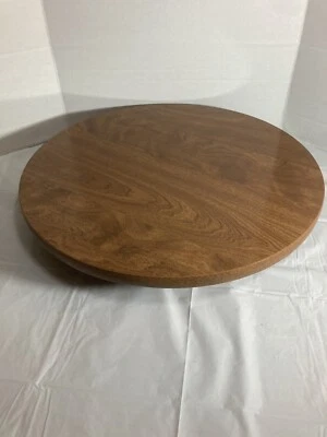 Madera Ethan Allen con tapa de fórmica 20" Lazy Susan Foto 1 de 3