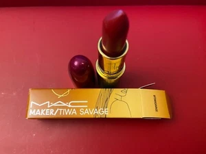 DISCONTINUED NEW IN BOX MAC @ TiwaSavage MAC Maker Tiwa Savage Matte Lipstick - Picture 1 of 2