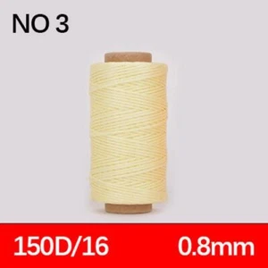 Flat Waxed Thread String Lines For Stitching Leather 0.8mm 16 Yarn Count 30m 50m - Picture 1 of 49