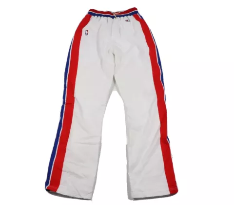 Vtg 90s Champion NBA Authentic Detroit Pistons Basketball Pants White 92/93 36 Cover