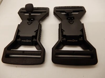 FIDLOCK V-BUCKLE 25 Split Bar Black Flap With Release Magnetic Lot of 2