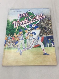 1988 World Series Program Magazine Display Los Angeles Dodgers vs Oakland A's - Picture 1 of 4