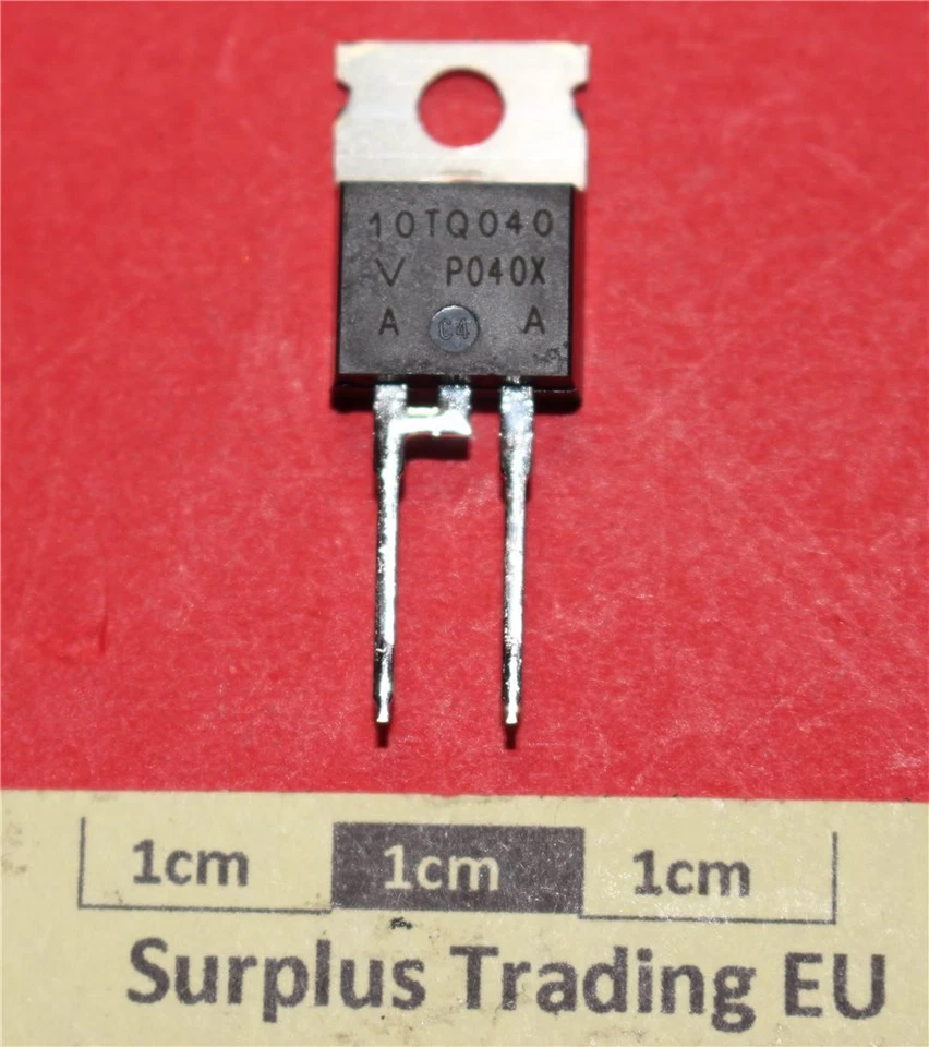 Vishay VS-10TQ040-N3, Schottky Diode, 40V, 15A, 2-pin TO-220AC (Pk of 2)