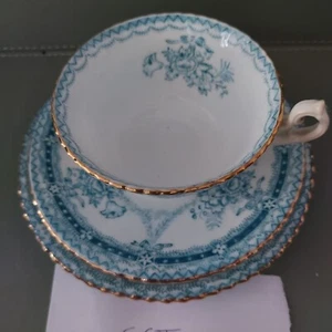 Antique Samuel Radford ' Moselle ' Bone China TeaCup Trio c1894 Set C - Picture 1 of 16