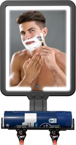 Lighted Shower Mirror Fogless for Shaving, Heated Fog Free Large 9.5*8inch 3... - Picture 1 of 9