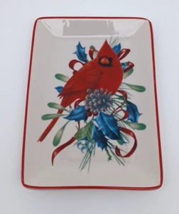 Lenox Cardinal Winter Greetings Spoon Rest/Tray American by Design Porcelain - Picture 1 of 5