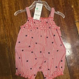 Newborn Carters 1 piece Patriotic Baby Romper July 4th - Picture 1 of 3