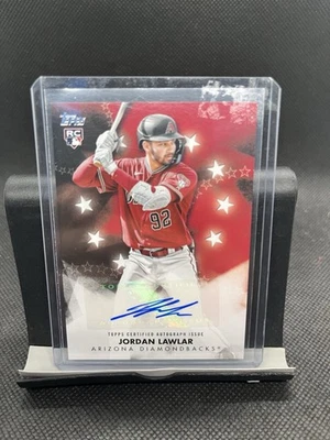 2024 Topps Series 1 - Baseball Stars Autographs Jordan Lawlar #BSA-JL (AU, RC) - Image 1 of 2