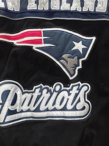 Giacca New England Patriots scamosciata taglia L zip con tasche ricamate  - Foto 1 di 6